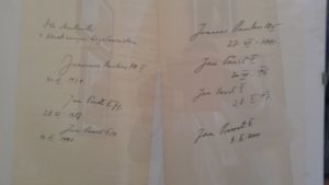 firme Giovanni Paolo II alla Mentorella